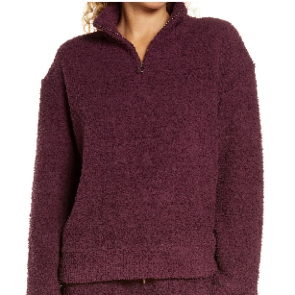 Plush quarter zip sweater -Sz small